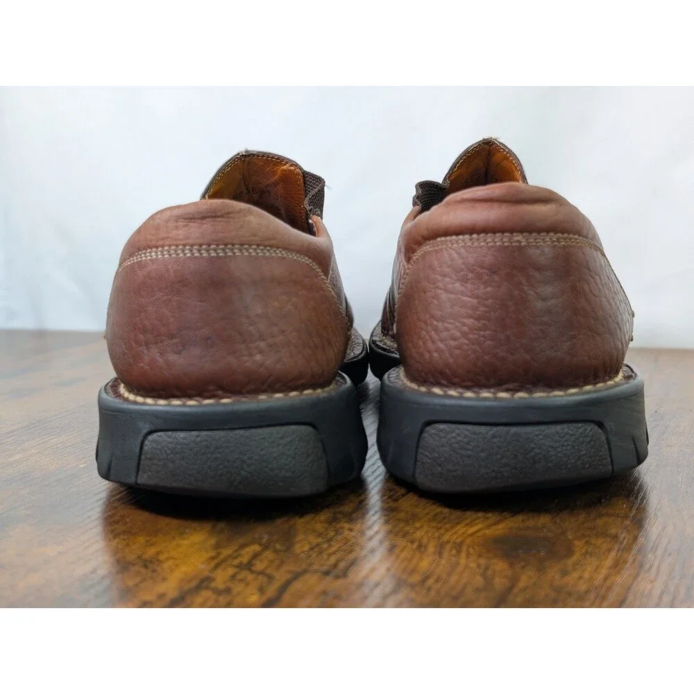 H.S. Trask Mens Size 13 Brown Leather Slip On Loafers Casual Comfort Shoes